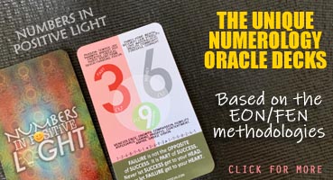 Numbers in Positive Light Oracle Deck Cards Based on Elements of Numbers (EON) method and Five Elements Numerology visualisation techniques