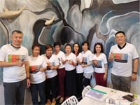 Happy students from Elements and Numbers class in Thailand